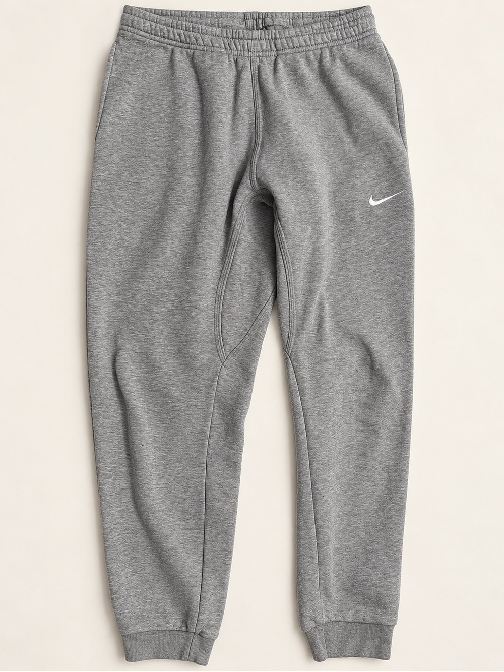 Nike Grey Fleece Joggers with White Swoosh